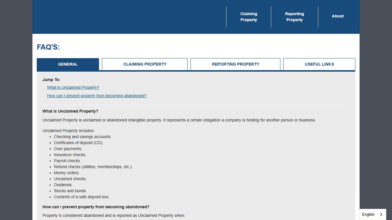 WA Unclaimed Property